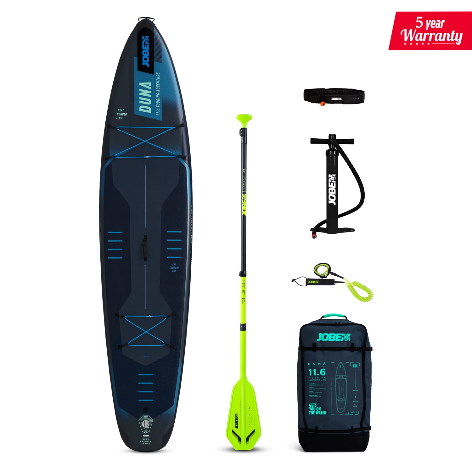 Jobe - Aero Duna SUP Board 11.6 Package 486425006db_Aero Duna SUP Board 11.6 Pac