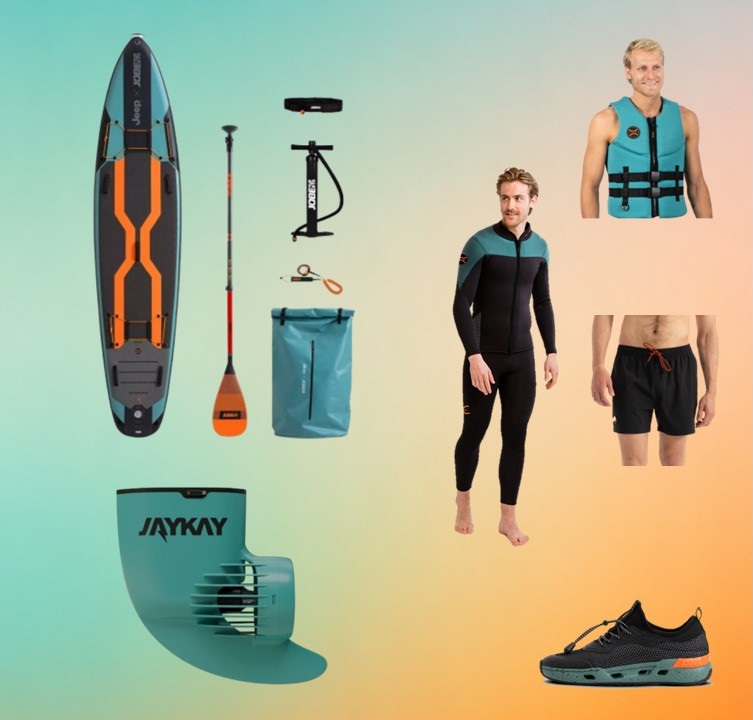 JEEP_Package Preise3 Paket Deal: SUP mit Elektroantrieb & Bekleidungskit Herren