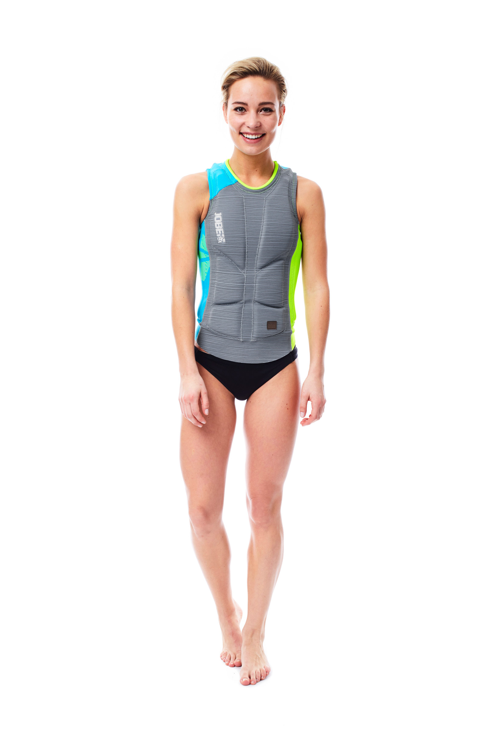 554117004db_Comp Vest Women Lime-Grey