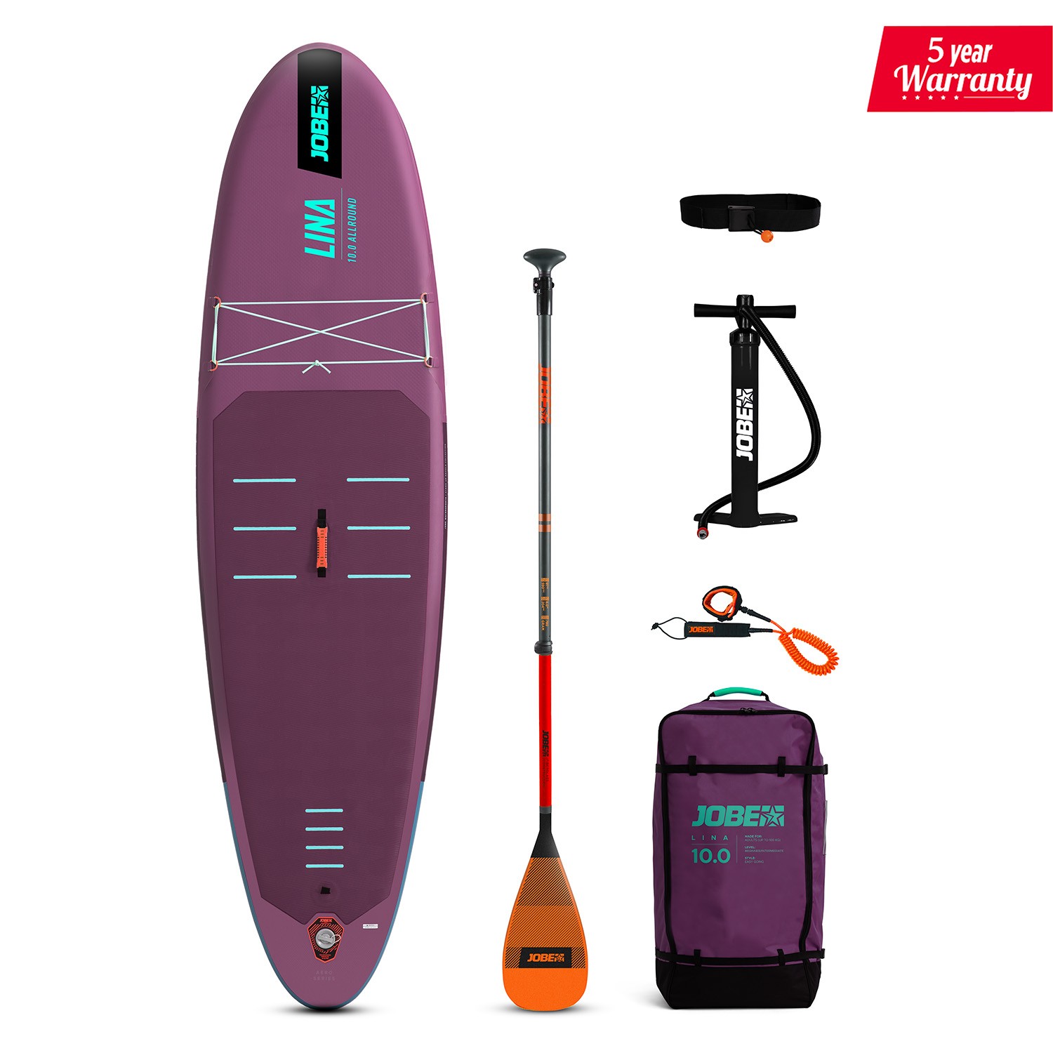 Jobe - Aero Lina SUP Board 10.0 Package 486425003db_Aero Lina SUP Board 10.0 Pac