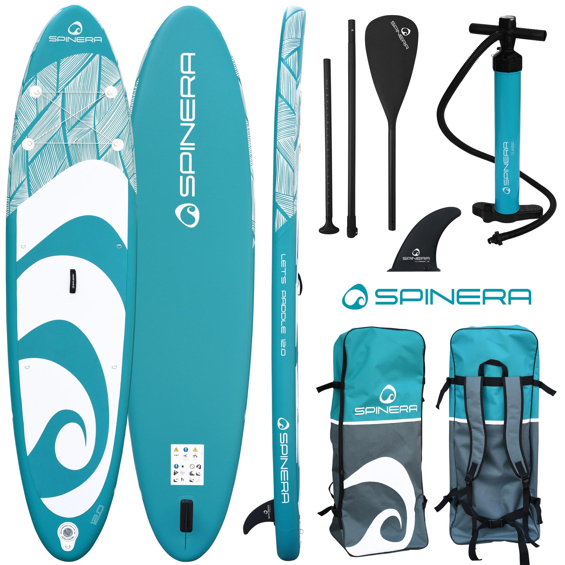 Spinera - Let-s Paddle 12-0 SUP Package 21114sp_Let's Paddle 12'0 SUP Package
