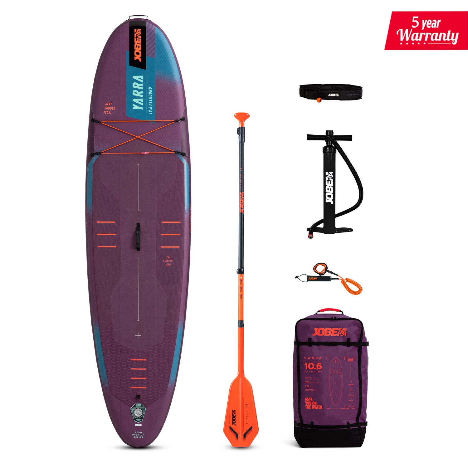 Jobe - Aero Yarra SUP Board 10.6 Package 486425008db_Aero Yarra SUP Board 10.6 Pa