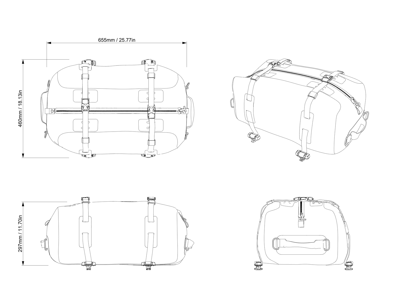 Sea-Doo - 50L Wasserdichte Tasche LinQ 295101365_50L Wasserdichte Tasche LinQ