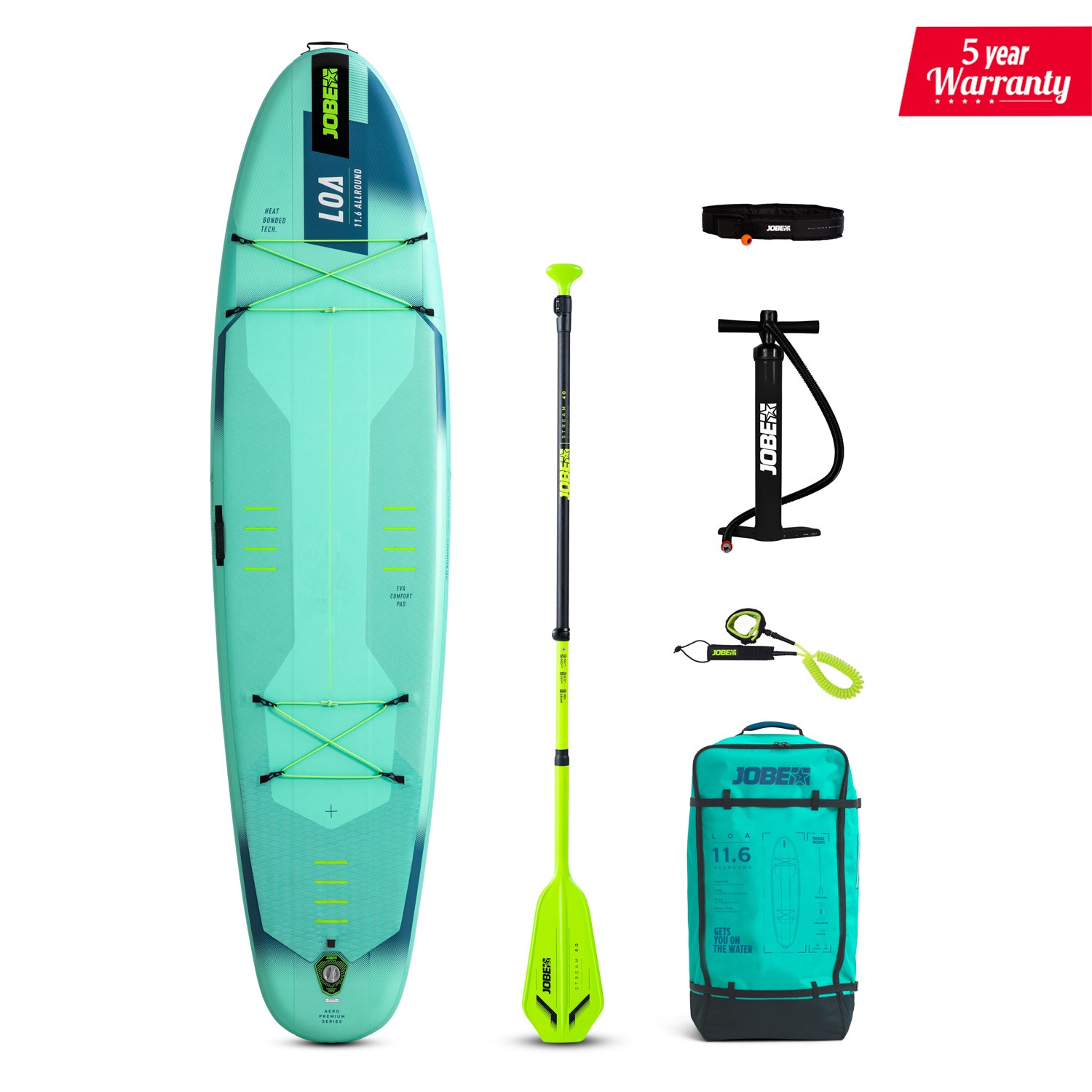 Jobe - Aero Loa SUP Board 11.6 Package 486425014db_Aero Loa SUP Board 11.6 Pack